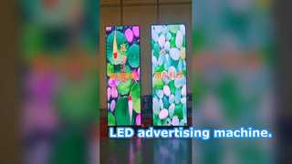 Storefront LED advertising machine.